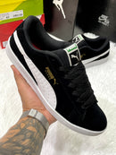 Puma Smash Suede Preto c/ Branco