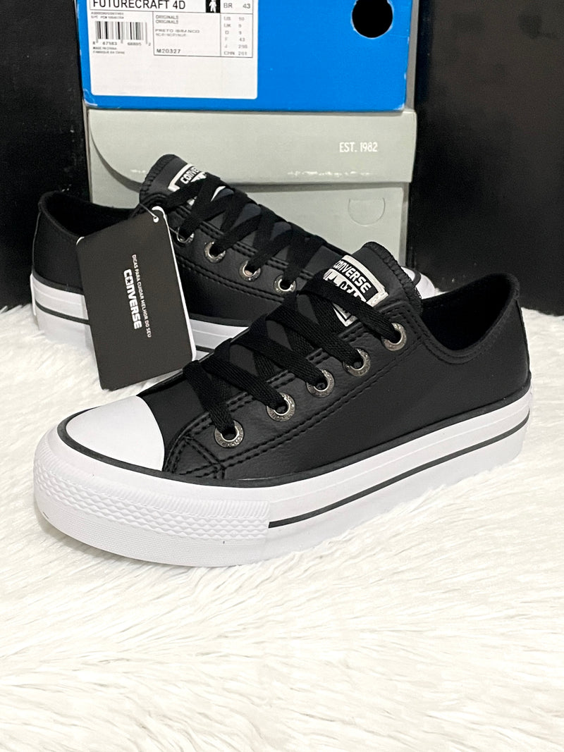 Converse All Star Chuck Taylor Couro Preto