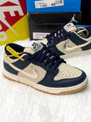 Nike SB Dunk Low Pro - Bege/Marinho/Ouro