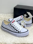 All Star Chuck Taylor de Couro Branco