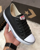 All Star Chuck Taylor de Couro Preto
