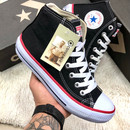 All Star Chuck Taylor Bota Preto de Lona
