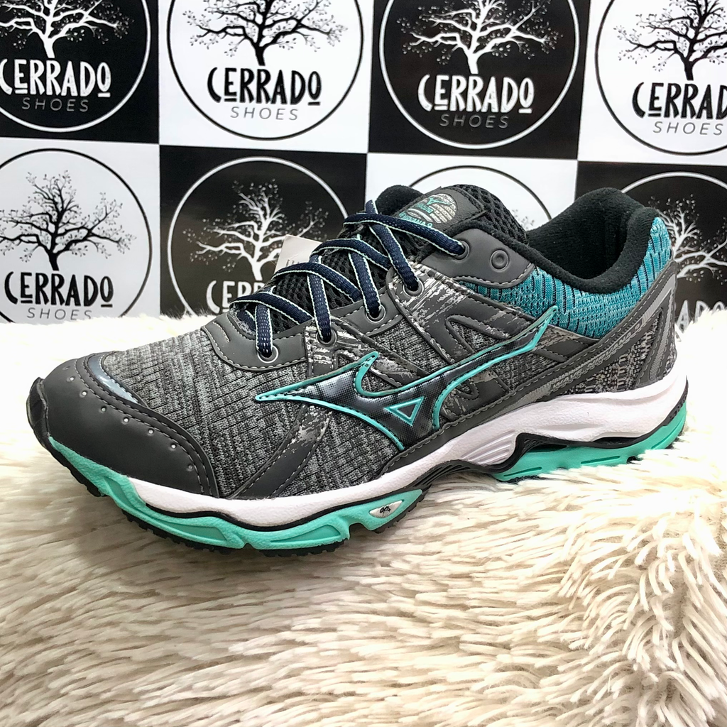 Mizuno Nirvana 9 Grafite Verde Agua